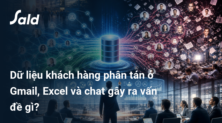Dữ liệu khách hàng phân tán ở Gmail, Excel và chat gây ra vấn đề gì?