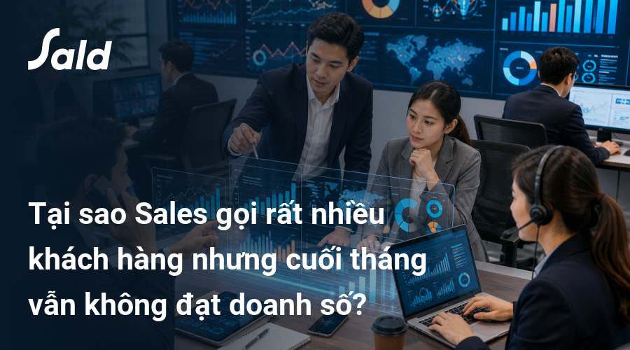 Tại sao Sales gọi rất nhiều khách hàng nhưng cuối tháng vẫn không đạt doanh số?