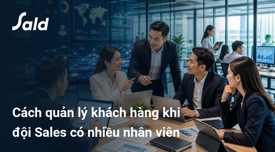 Cách quản lý khách hàng khi đội Sales có nhiều nhân viên