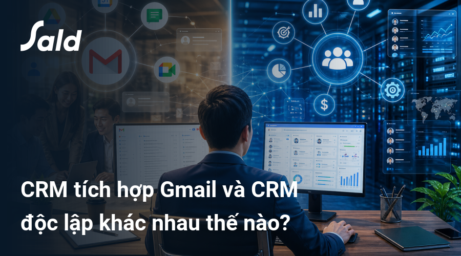CRM tích hợp Gmail và CRM độc lập khác nhau thế nào?