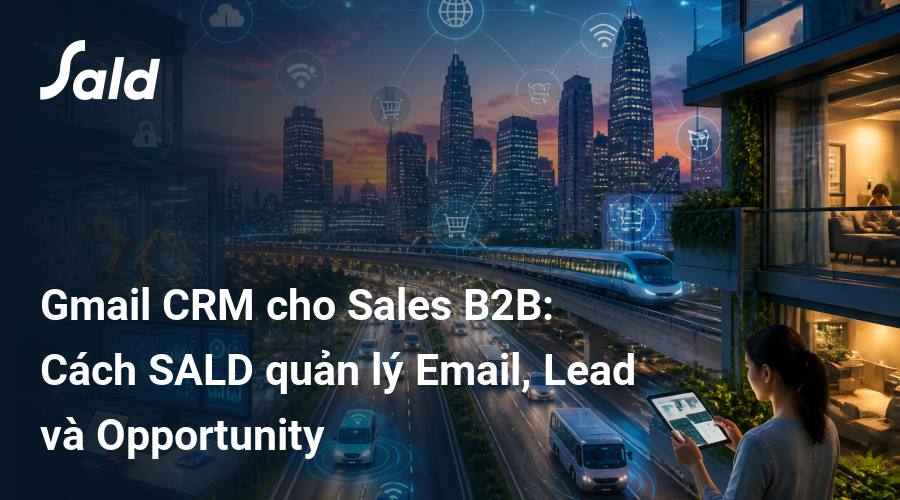 Gmail CRM cho Sales B2B: Cách SALD quản lý Email, Lead và Opportunity