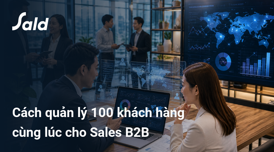 Cách quản lý 100 khách hàng cùng lúc cho Sales B2B