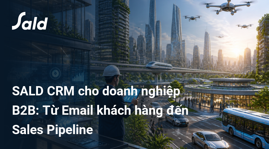 SALD CRM cho doanh nghiệp B2B: Từ Email khách hàng đến Sales Pipeline