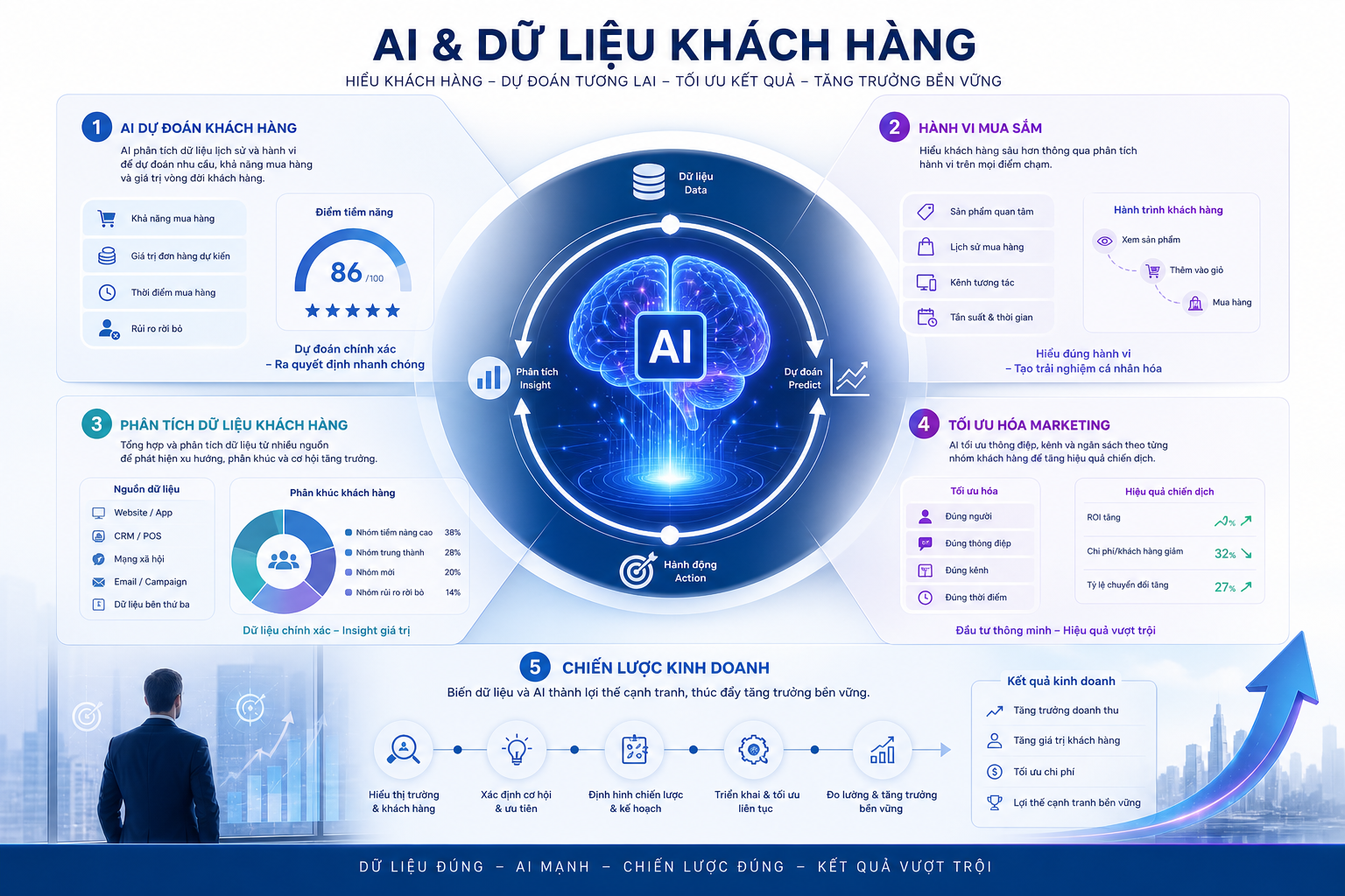 AI dự đoán khách hàng, hành vi mua sắm, phân tích dữ liệu khách hàng, tối ưu hóa marketing, chiến lược kinh doanh.